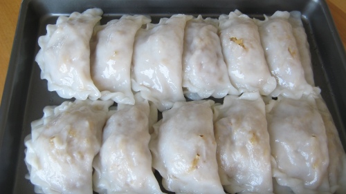 After steaming: Jicama Dumplings 'Soon Kueh/Bangkuang Kueh'
